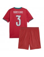 Portugalsko Ruben Dias #3 Domácí dres pro děti MS 2026 Krátký Rukáv (+ trenýrky)